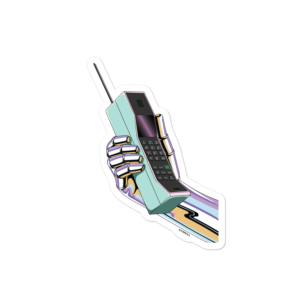 Chrome Phone Sticker