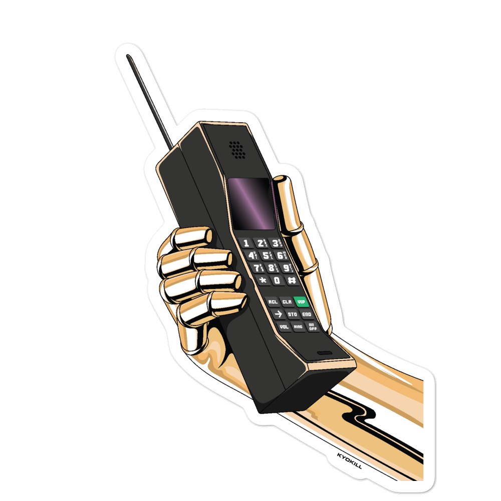 Gold Phone Sticker